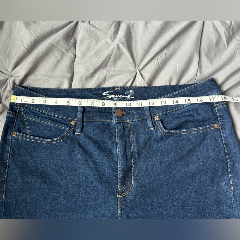 Seven7 Blue Skinny Ankle Jeans - Picture 7 of 8